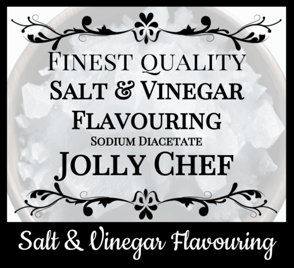 Jolly Chef Salt & Vinegar Flavouring - 100% pure food grade Disodium Acetate front