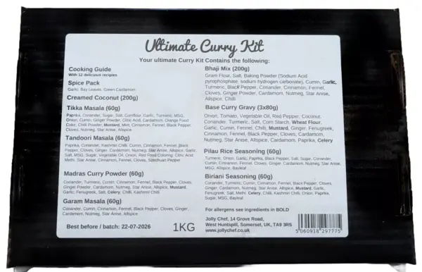 Ultimate Curry Kit Back Label