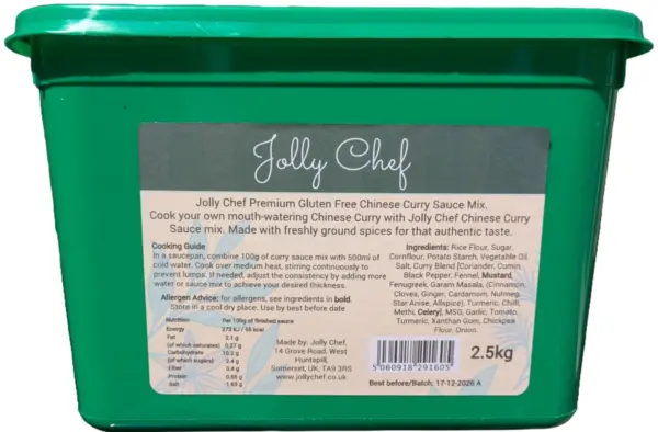 Gluten Free Chinese Curry Sauce Mix
