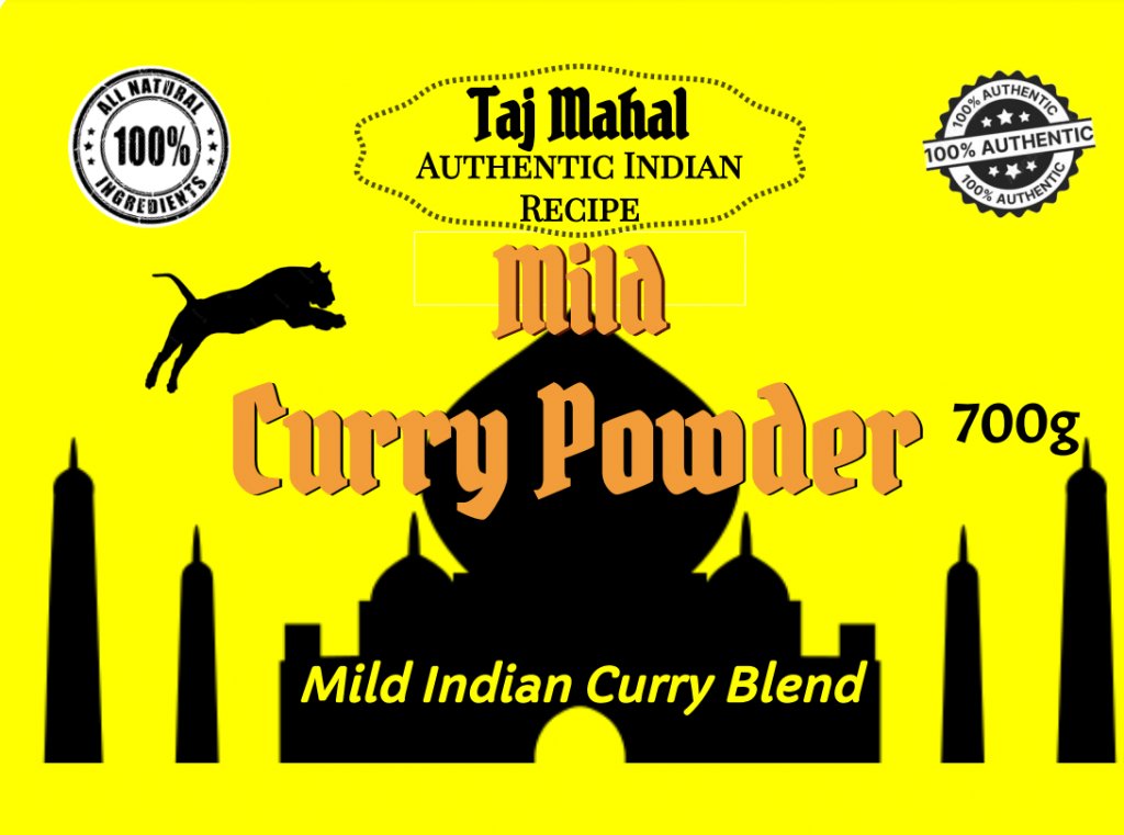 Mild Curry Powder 700g Tub Genuine Indian Recipe, Mild Madras. Made