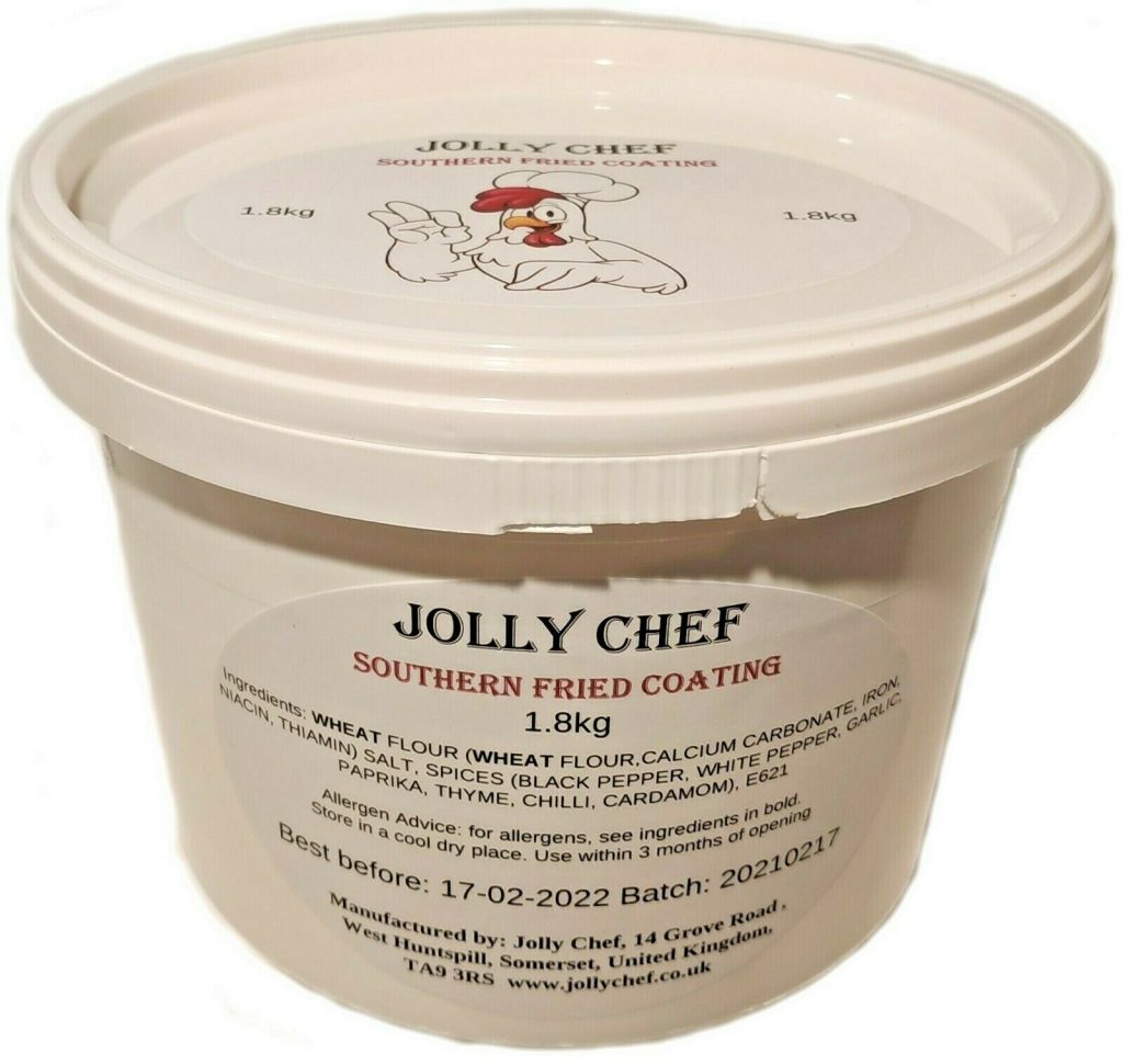 Kentucky / Southern Fried Chicken Coating, 1.7kg bucket, tub Jolly Chef